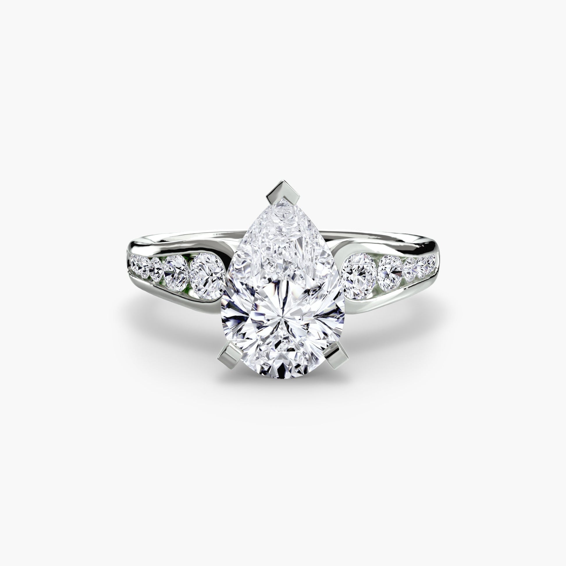 Solitaire with Pavé 2 AG & CO Jewellery