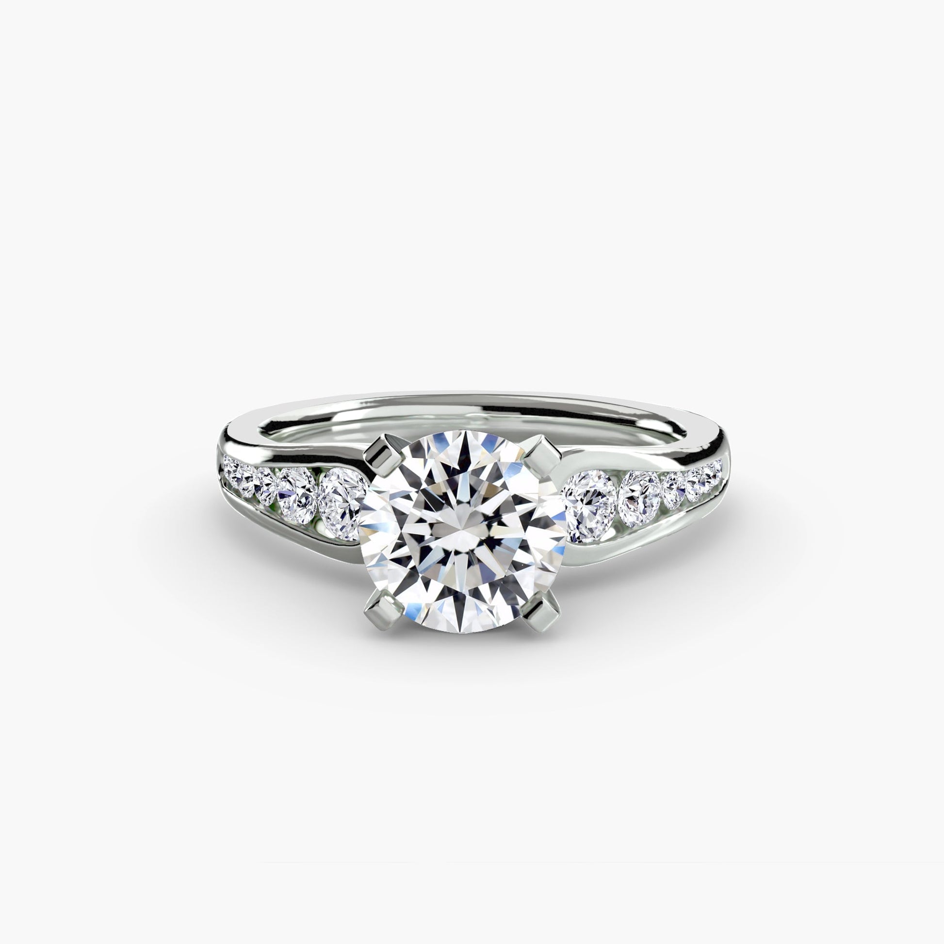 Solitaire with Pavé 2 AG & CO Jewellery