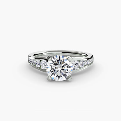 Solitaire with Pavé 2 AG & CO Jewellery