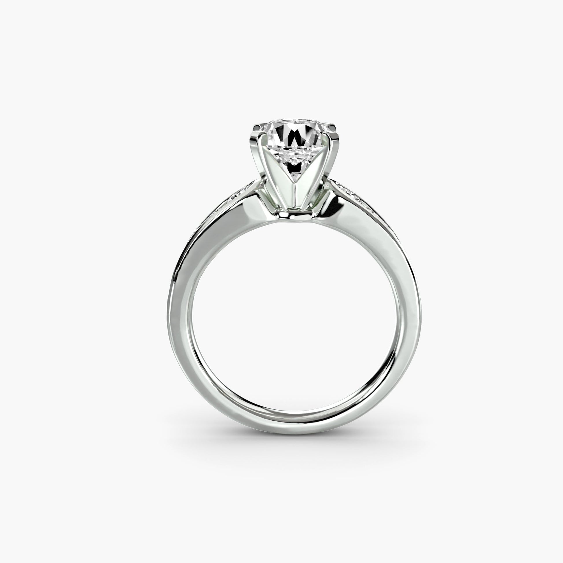 Solitaire with Pavé 2 AG & CO Jewellery