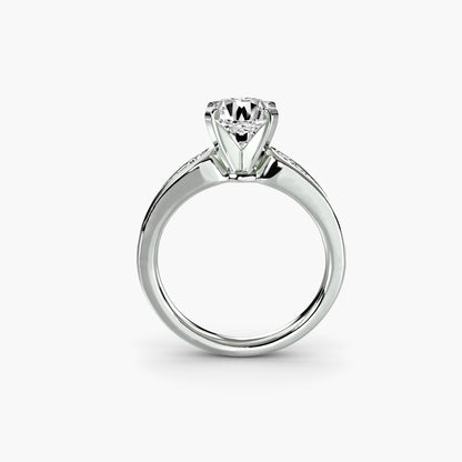 Solitaire with Pavé 2 AG & CO Jewellery