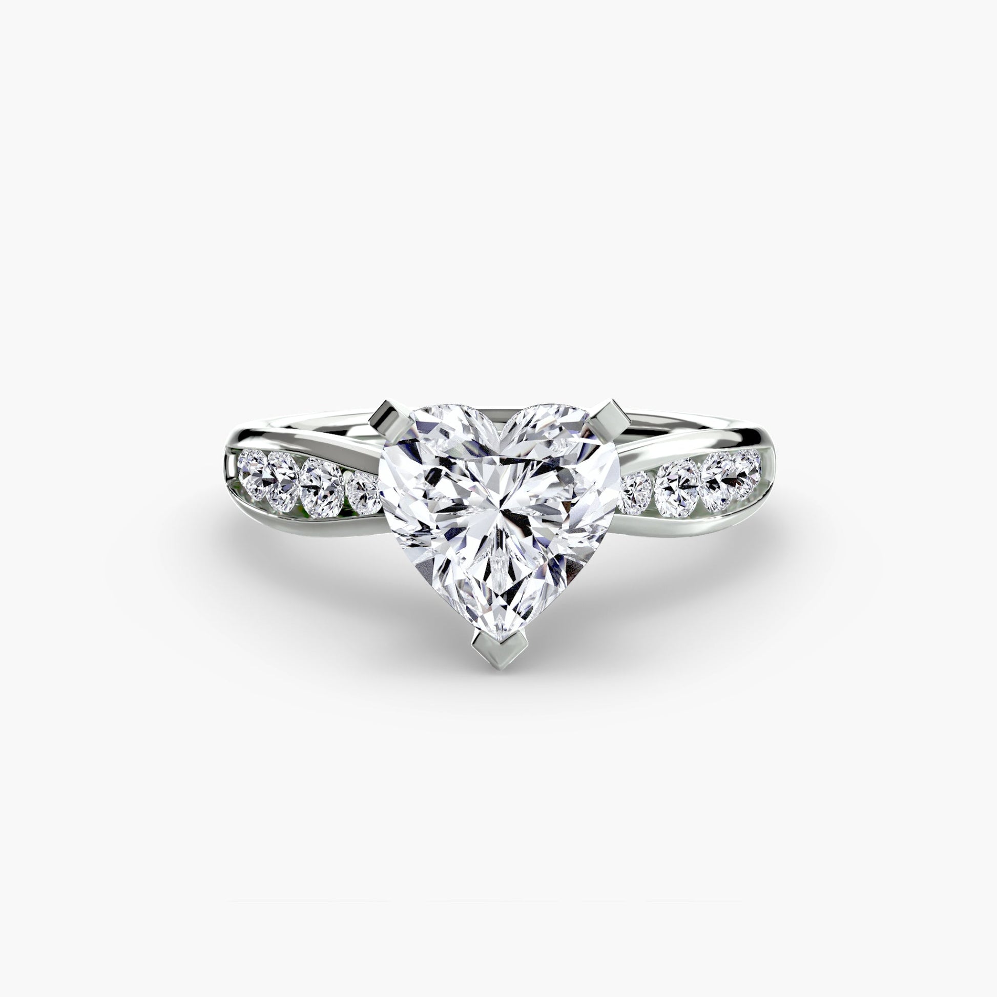 Solitaire with Pavé 3 AG & CO Jewellery