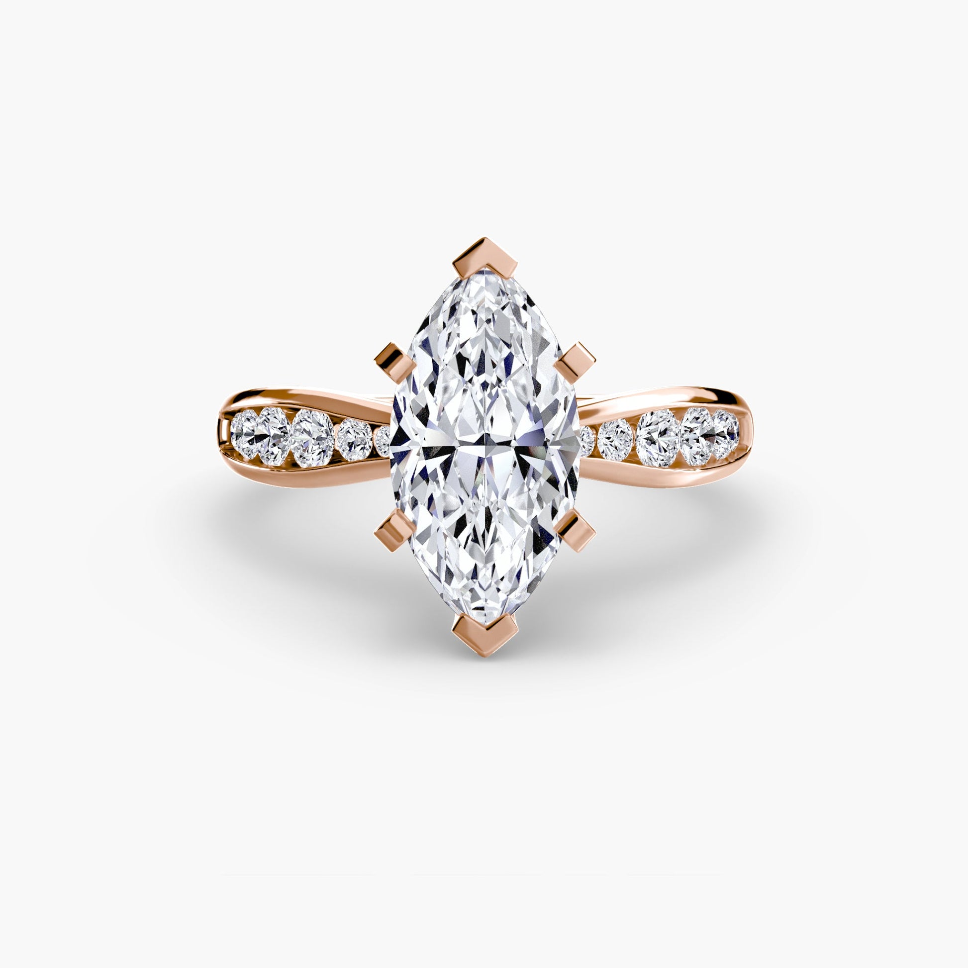 Solitaire with Pavé 3 AG & CO Jewellery
