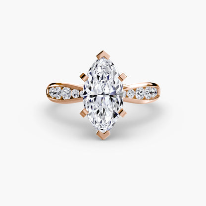 Solitaire with Pavé 3 AG & CO Jewellery
