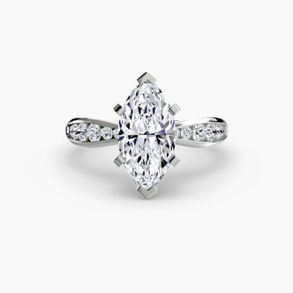 Solitaire with Pavé 3 AG & CO Jewellery