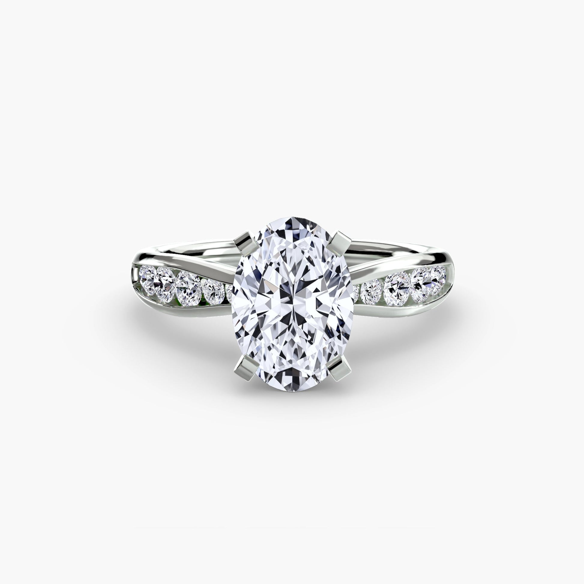 Solitaire with Pavé 3 AG & CO Jewellery