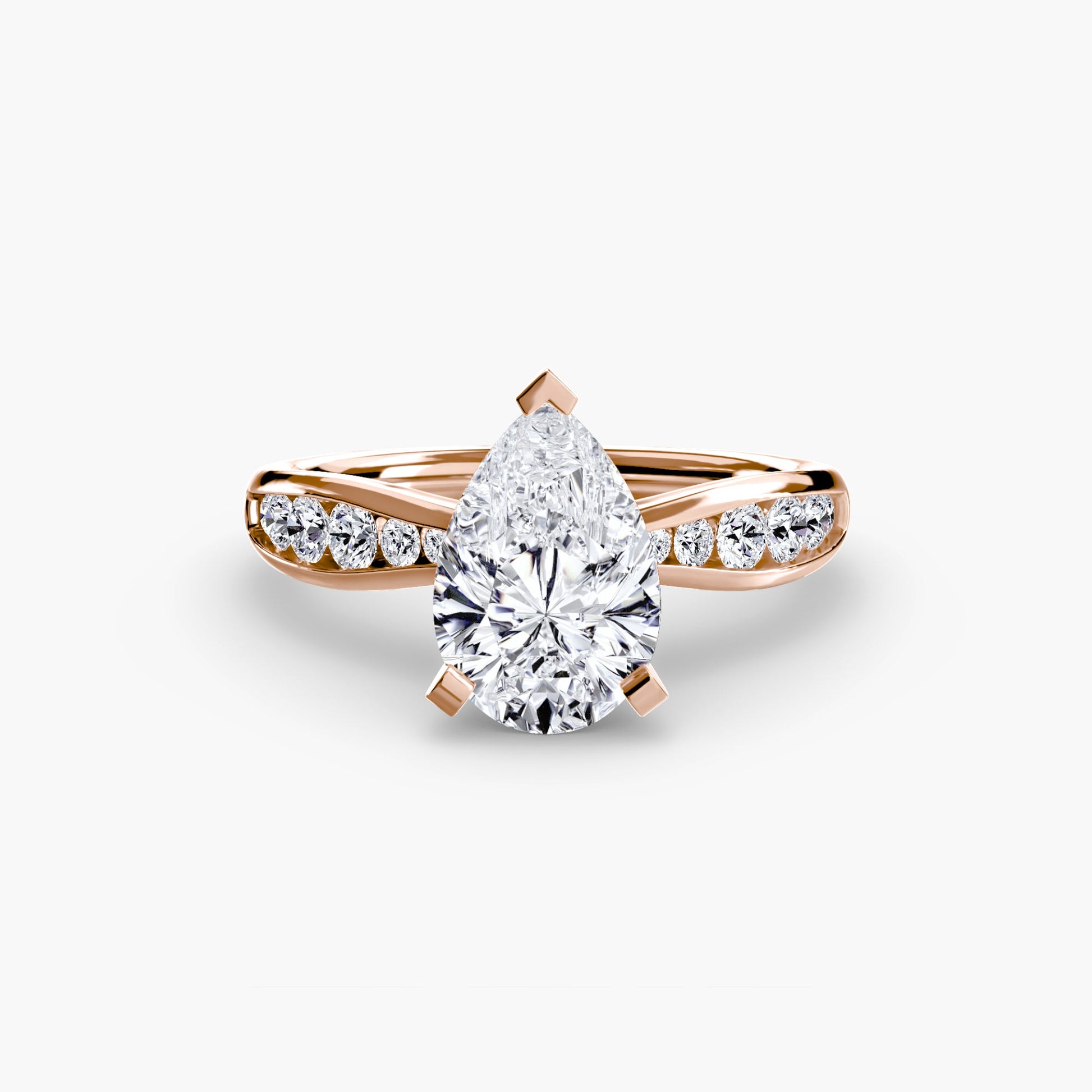 Solitaire with Pavé 3 AG & CO Jewellery