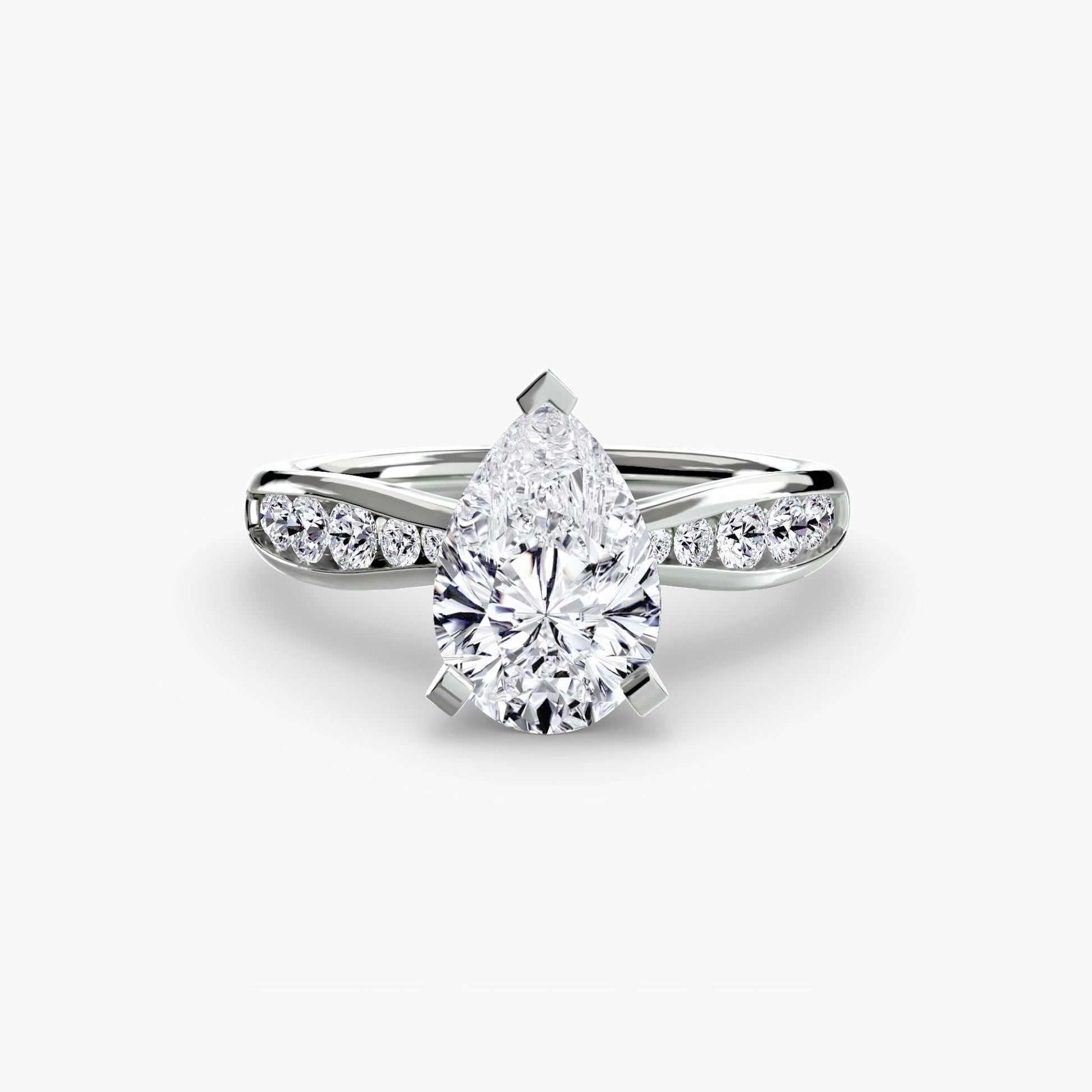 Solitaire with Pavé 3 AG & CO Jewellery