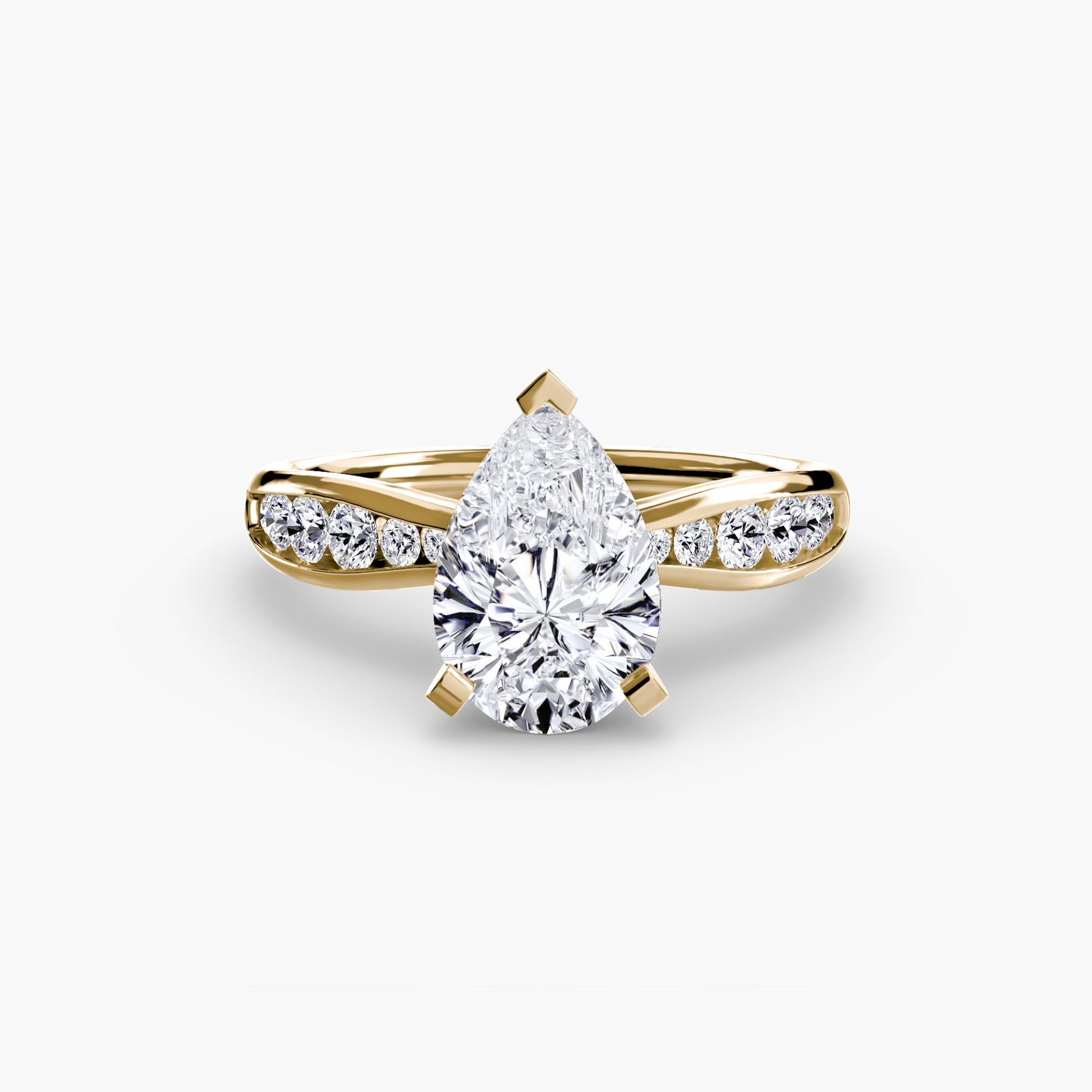 Solitaire with Pavé 3 AG & CO Jewellery