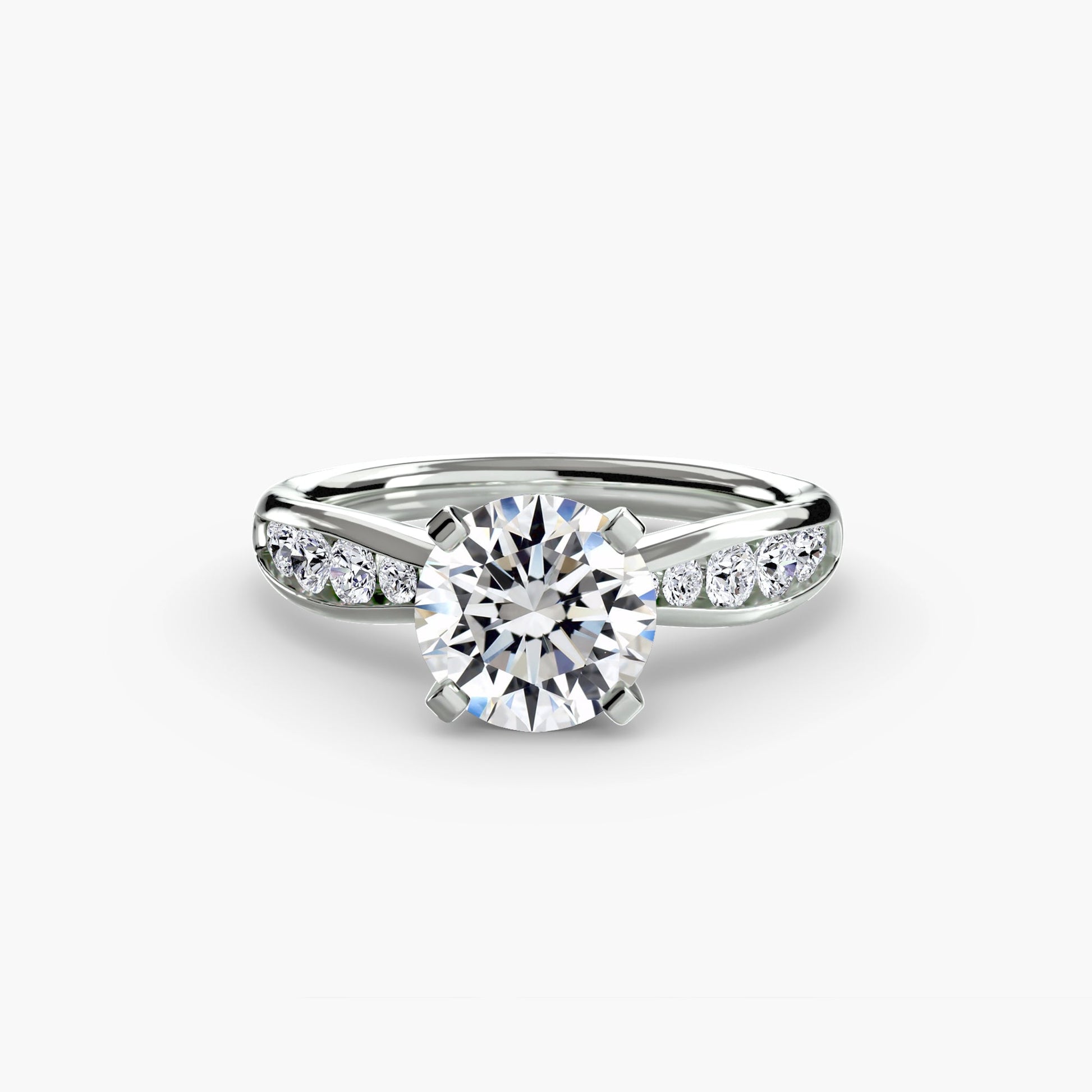 Solitaire with Pavé 3 AG & CO Jewellery