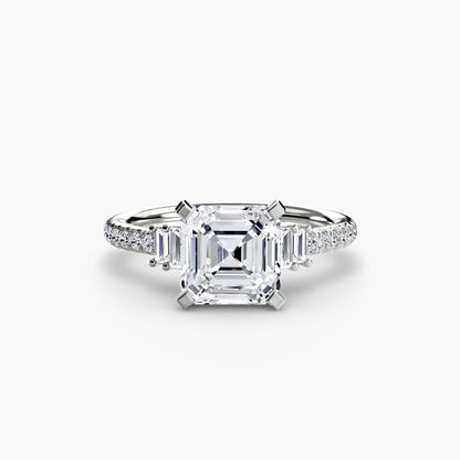 Solitaire with Pavé 4 AG & CO Jewellery