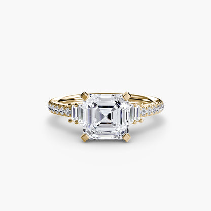 Solitaire with Pavé 4 AG & CO Jewellery