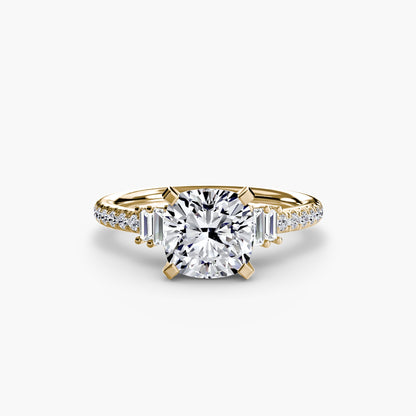 Solitaire with Pavé 4 AG & CO Jewellery