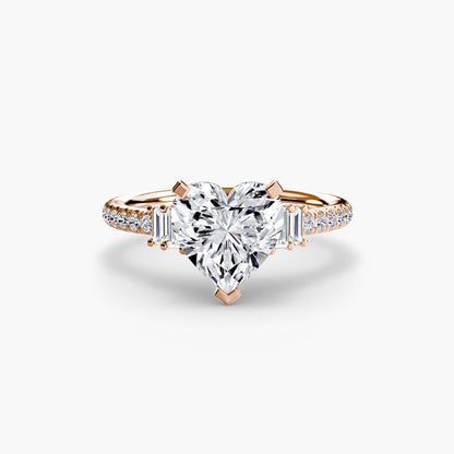 Solitaire with Pavé 4 AG & CO Jewellery