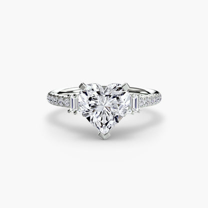 Solitaire with Pavé 4 AG & CO Jewellery