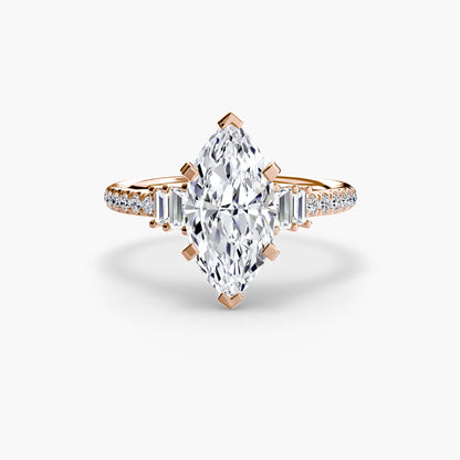 Solitaire with Pavé 4 AG & CO Jewellery