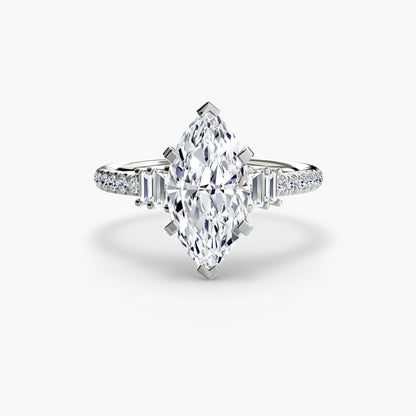 Solitaire with Pavé 4 AG & CO Jewellery