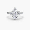 9K White Gold / Marquise