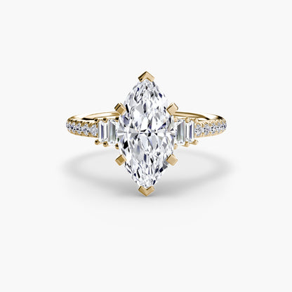Solitaire with Pavé 4 AG & CO Jewellery
