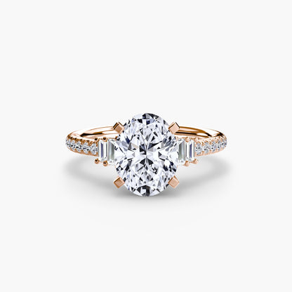 Solitaire with Pavé 4 AG & CO Jewellery
