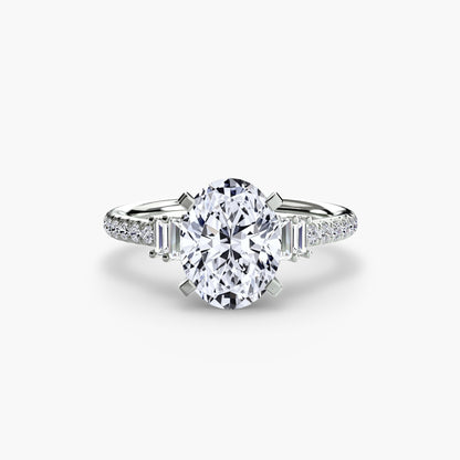 Solitaire with Pavé 4 AG & CO Jewellery