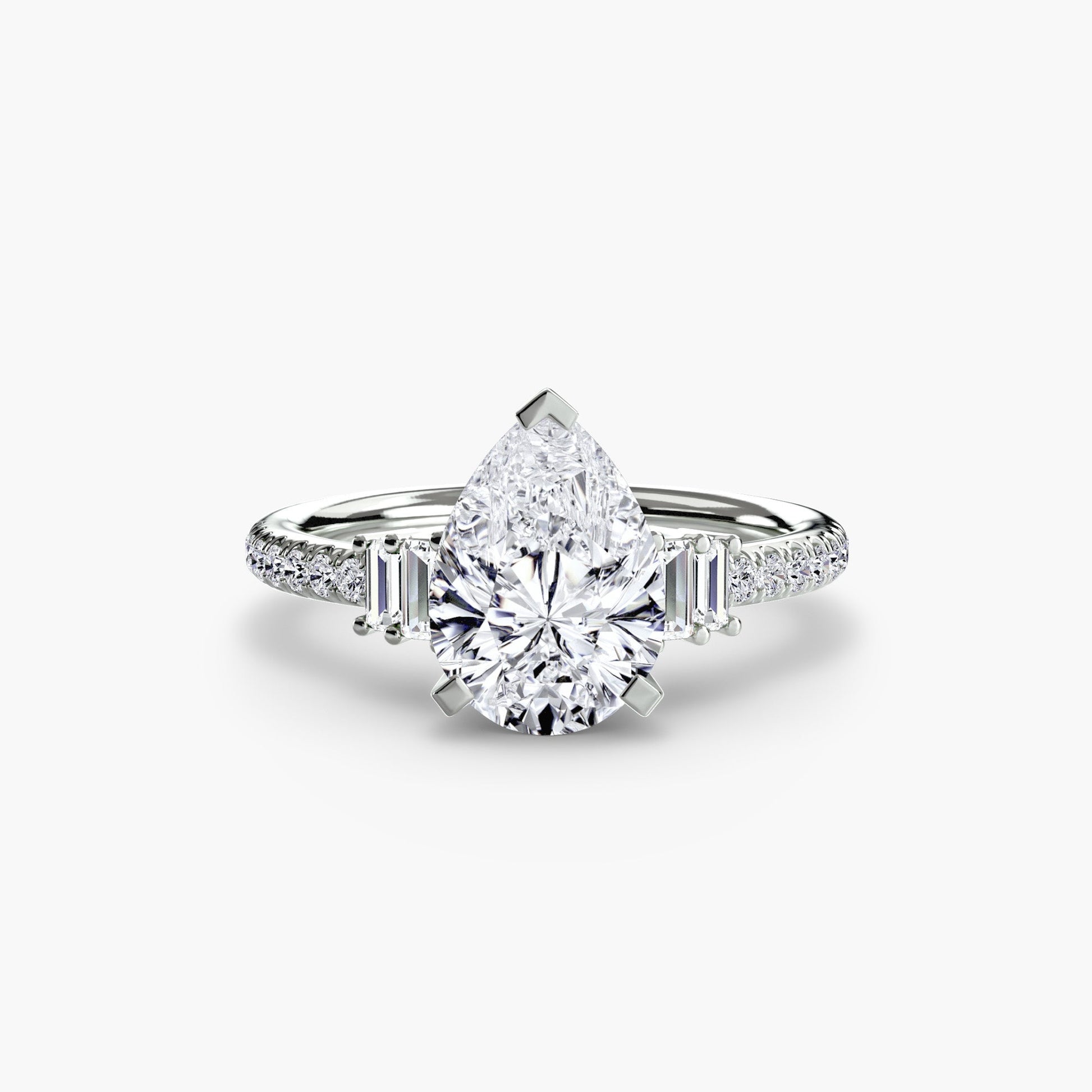 Solitaire with Pavé 4 AG & CO Jewellery