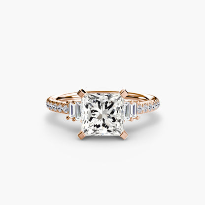 Solitaire with Pavé 4 AG & CO Jewellery