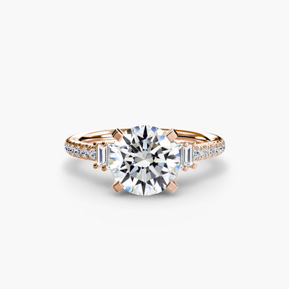 Solitaire with Pavé 4 AG & CO Jewellery
