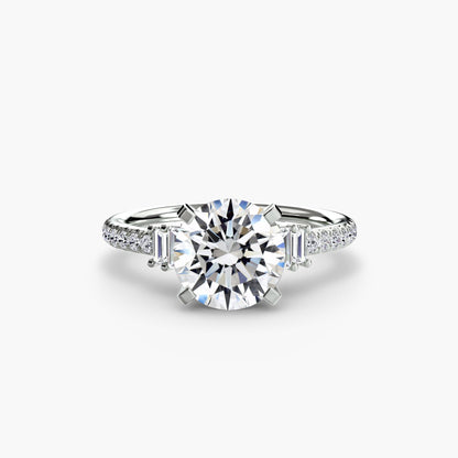 Solitaire with Pavé 4 AG & CO Jewellery