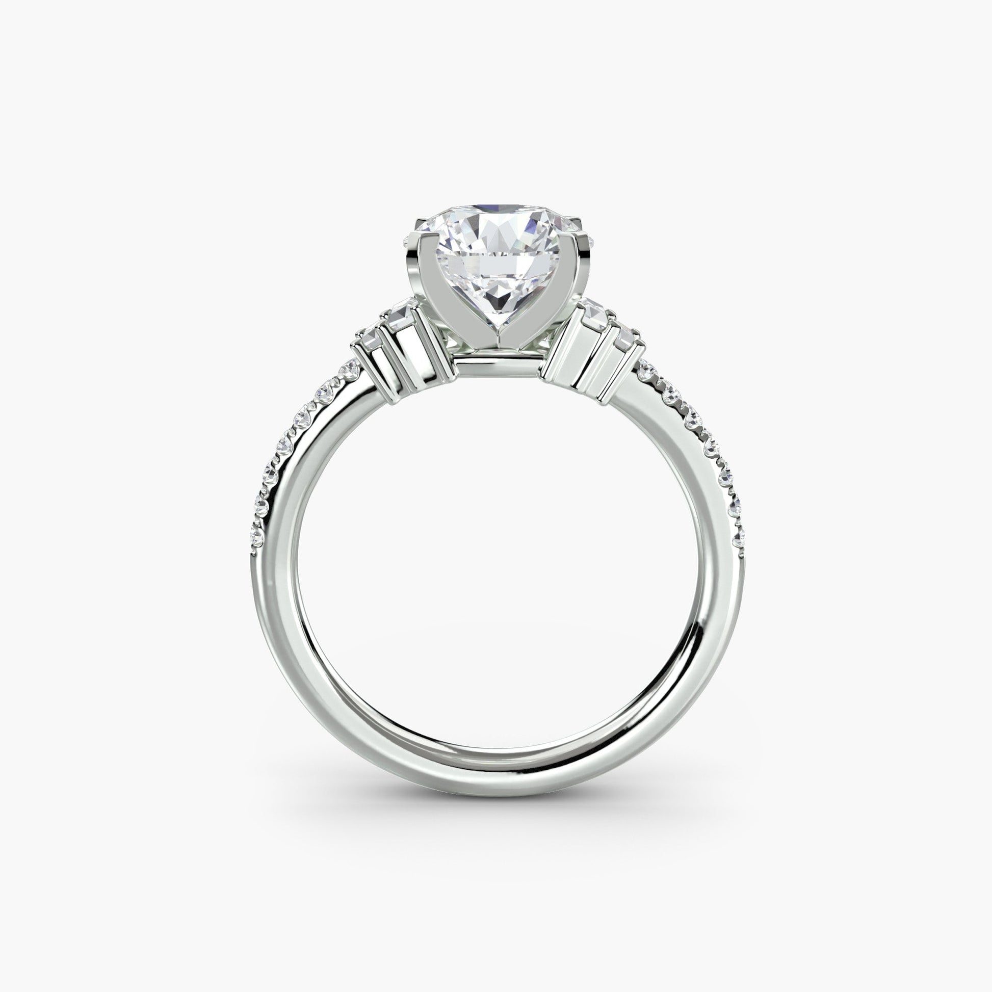 Solitaire with Pavé 4 AG & CO Jewellery