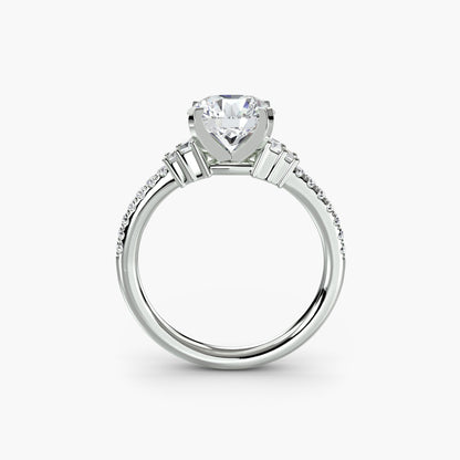 Solitaire with Pavé 4 AG & CO Jewellery