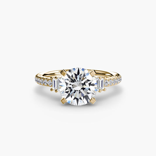 Solitaire with Pavé 4 AG & CO Jewellery