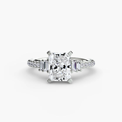 Solitaire with Pavé 4 AG & CO Jewellery