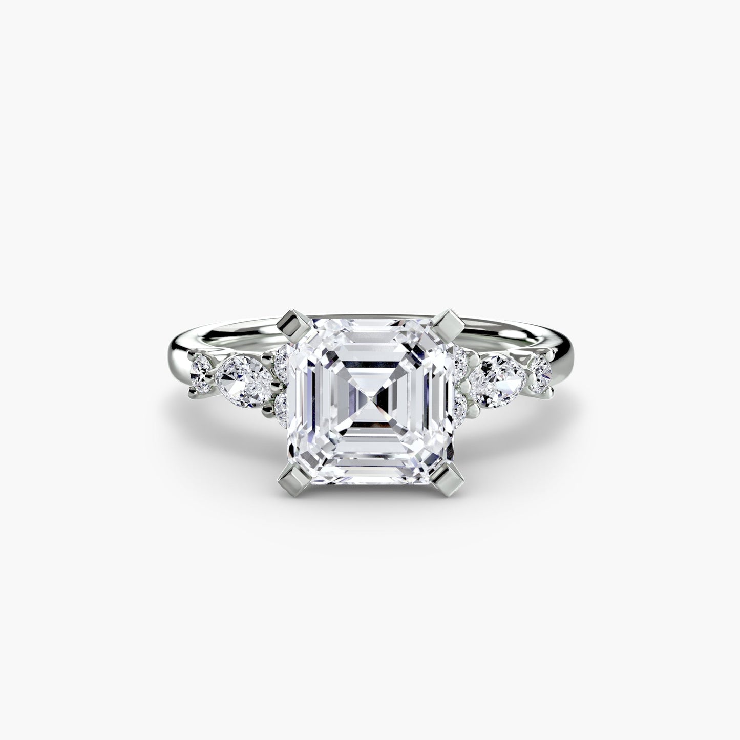 the floral accent solitaire ag & co jewellery