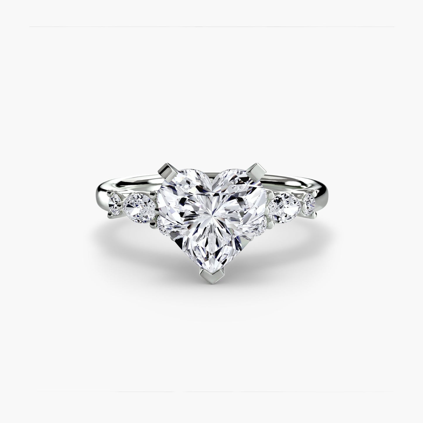 the floral accent solitaire ag & co jewellery