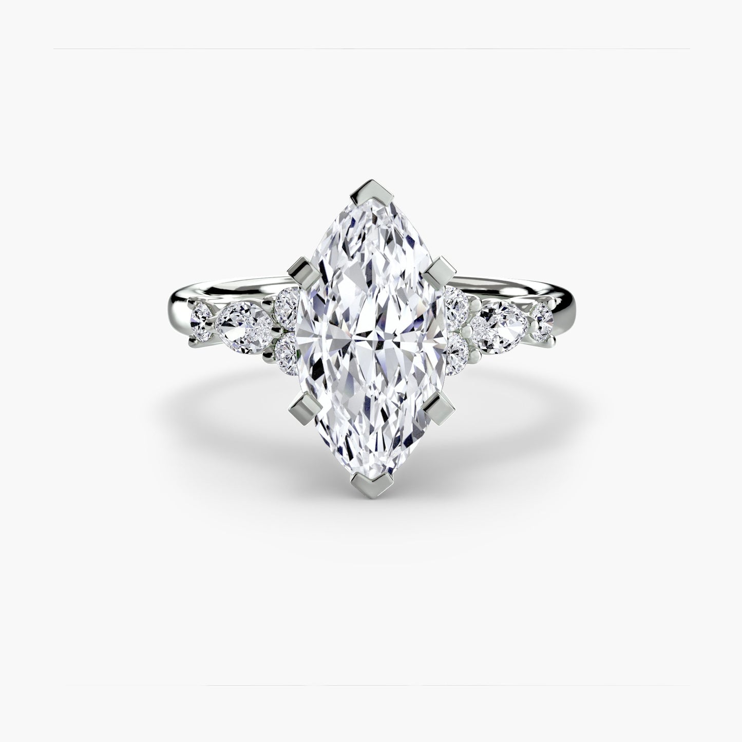 the floral accent solitaire ag & co jewellery