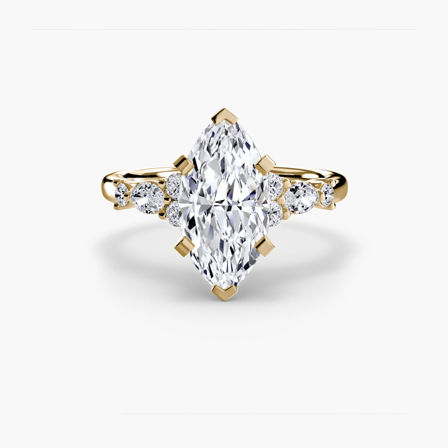 the floral accent solitaire ag & co jewellery