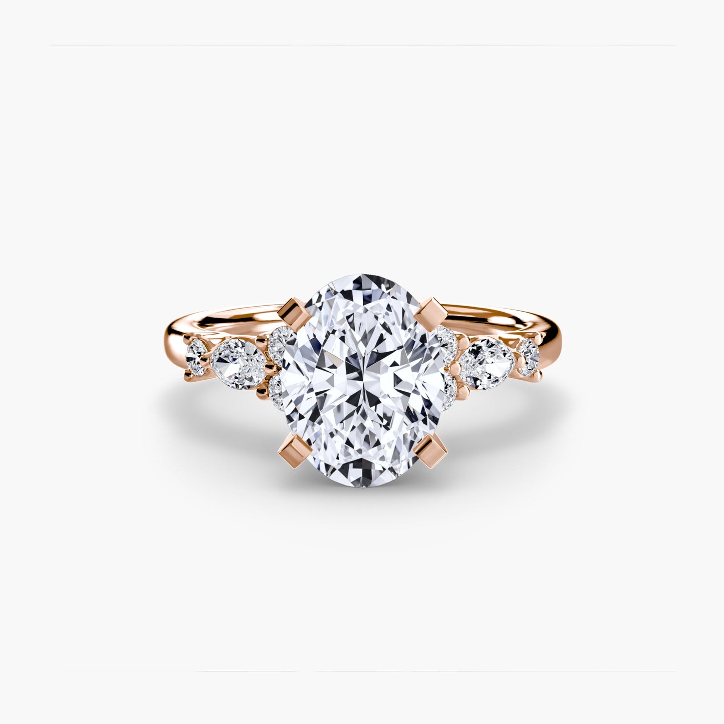 the floral accent solitaire ag & co jewellery