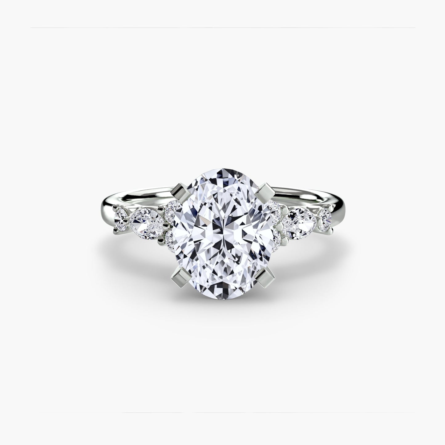 the floral accent solitaire ag & co jewellery