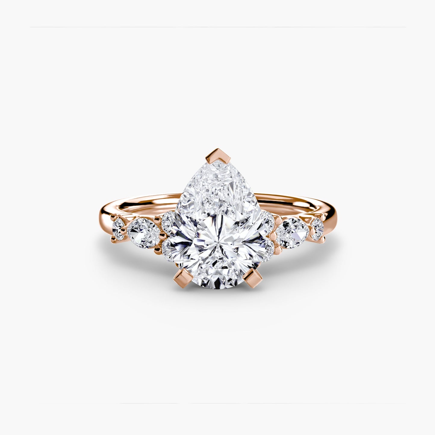 the floral accent solitaire ag & co jewellery