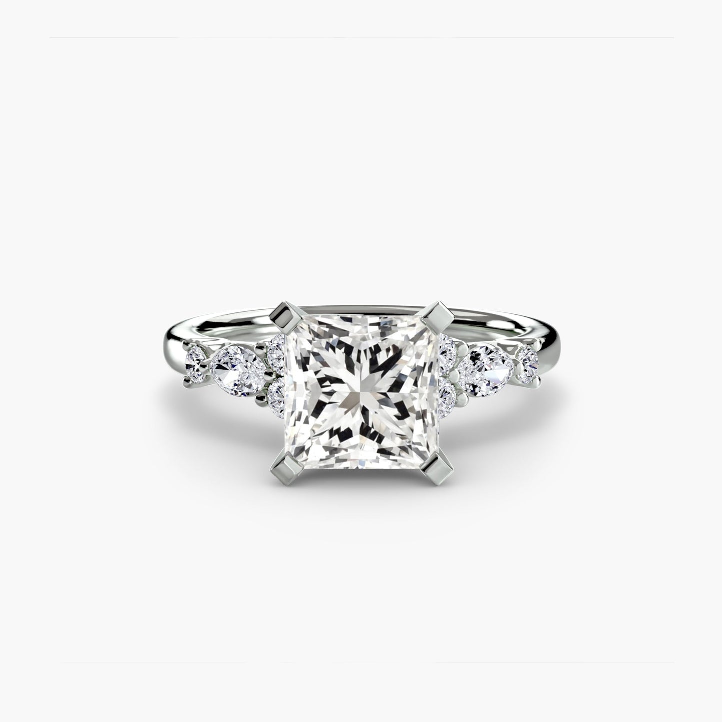 the floral accent solitaire ag & co jewellery