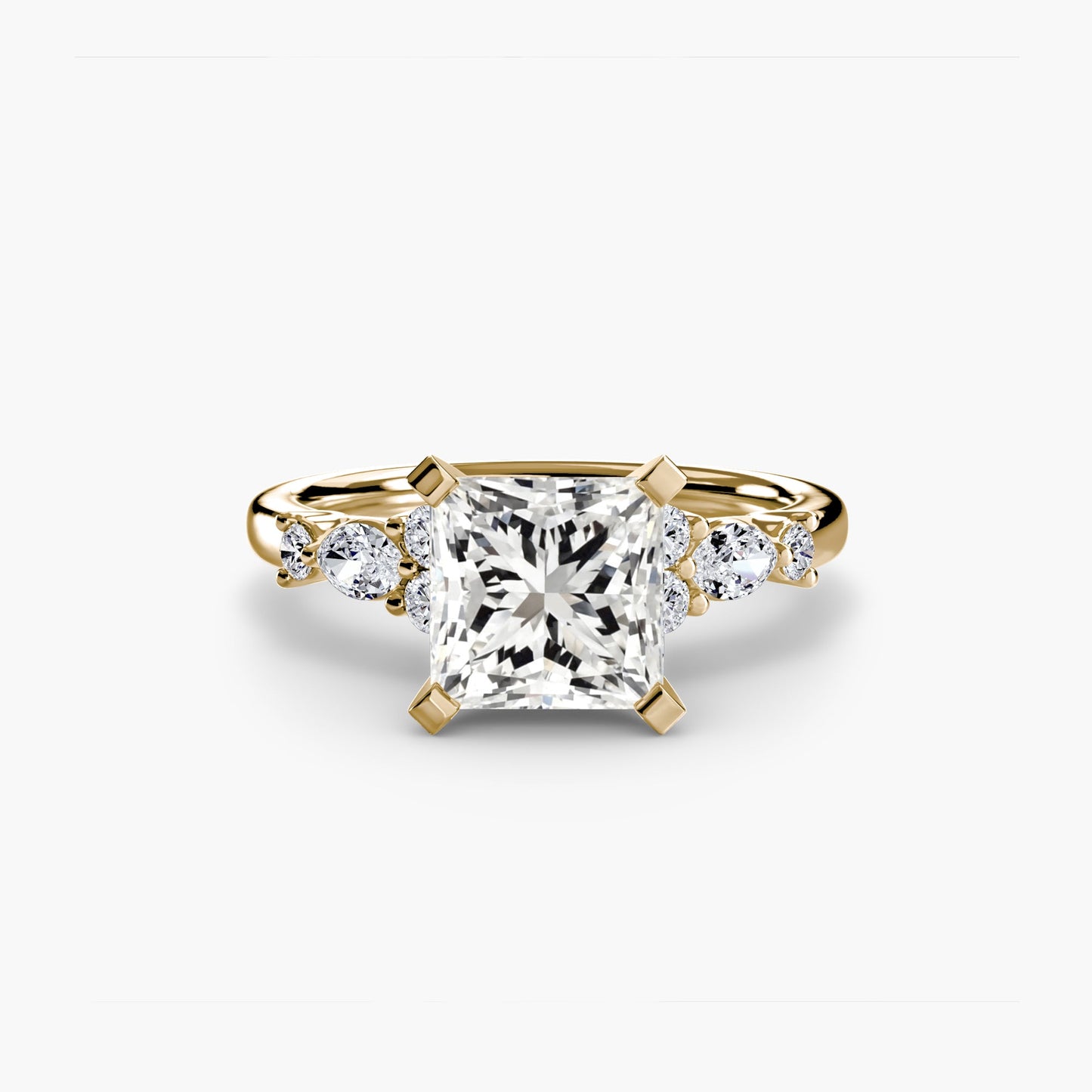 the floral accent solitaire ag & co jewellery