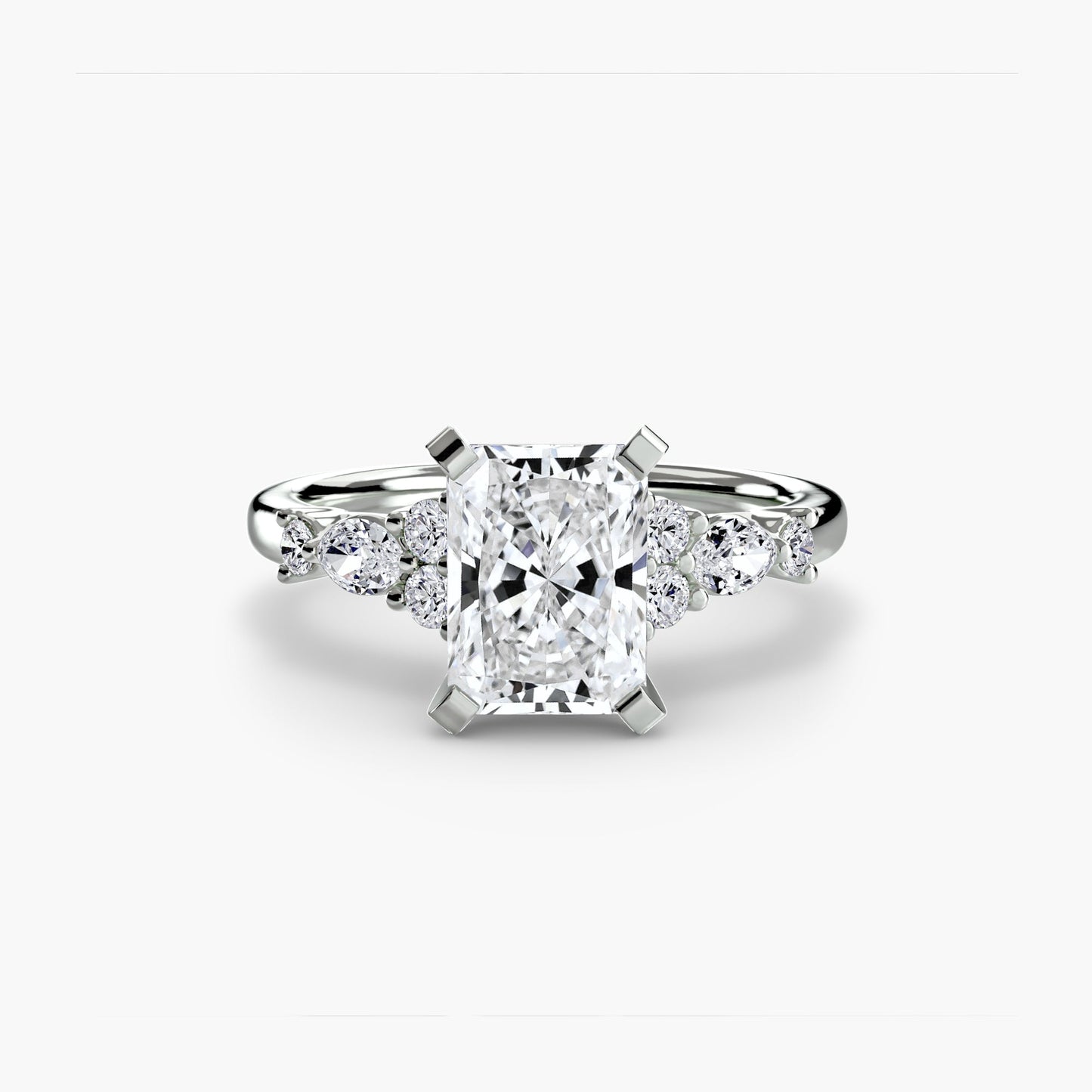 the floral accent solitaire ag & co jewellery