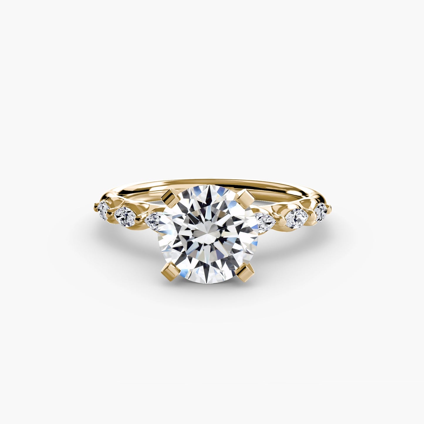 the floral accent solitaire ag & co jewellery