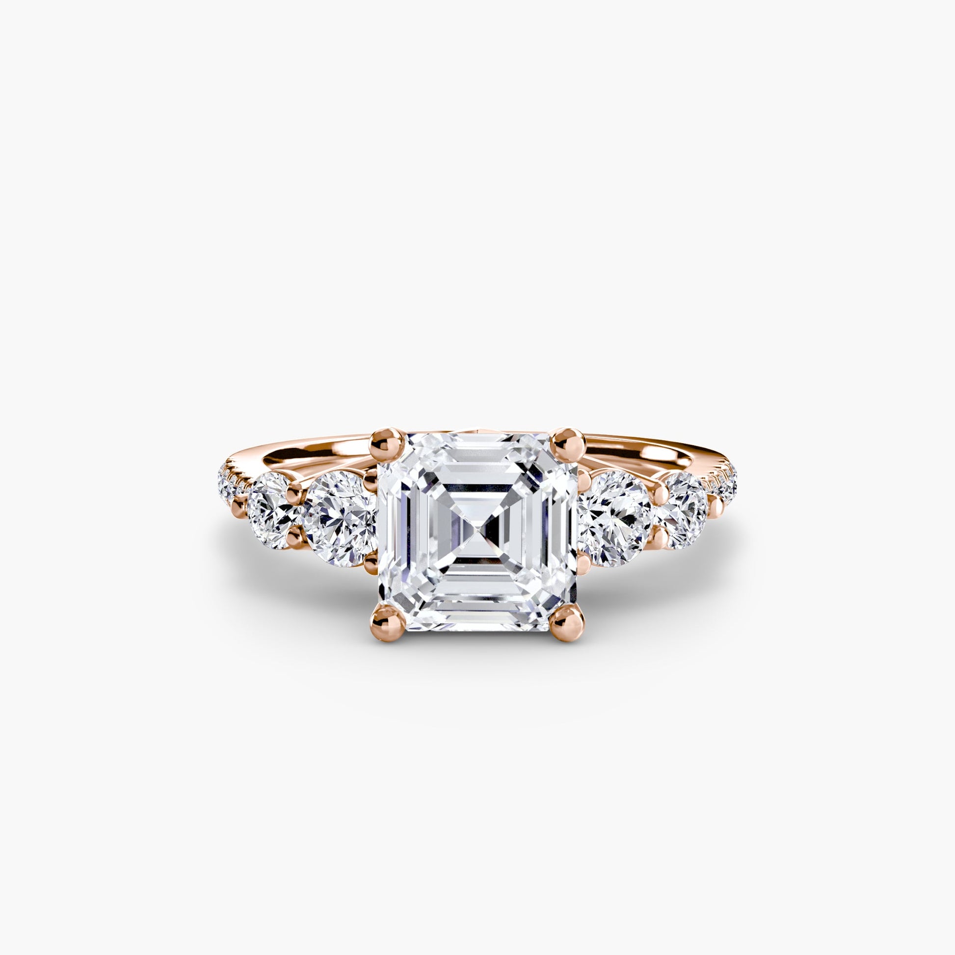 Five Stone Ring with Pavé Band AG & CO Jewellery