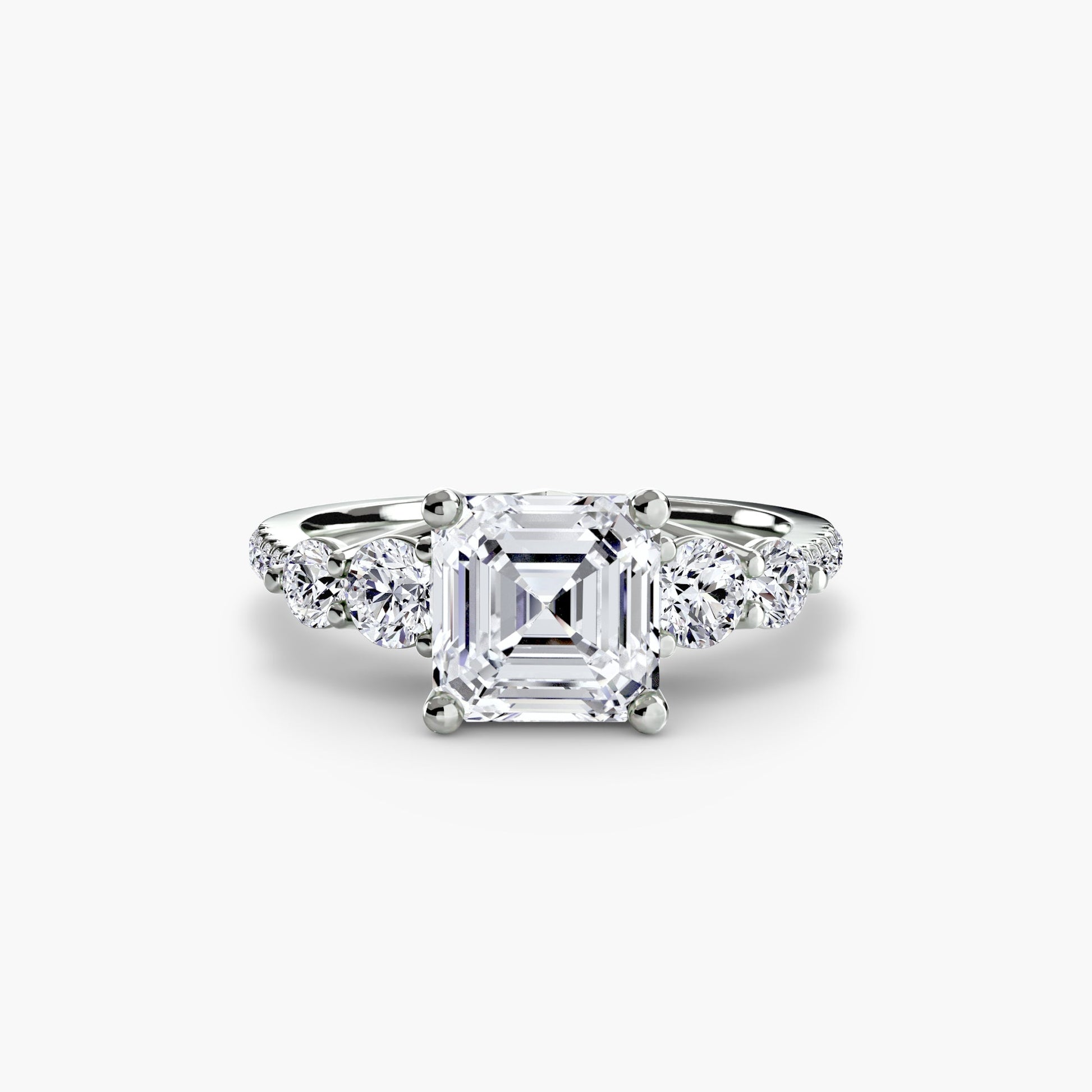Five Stone Ring with Pavé Band AG & CO Jewellery