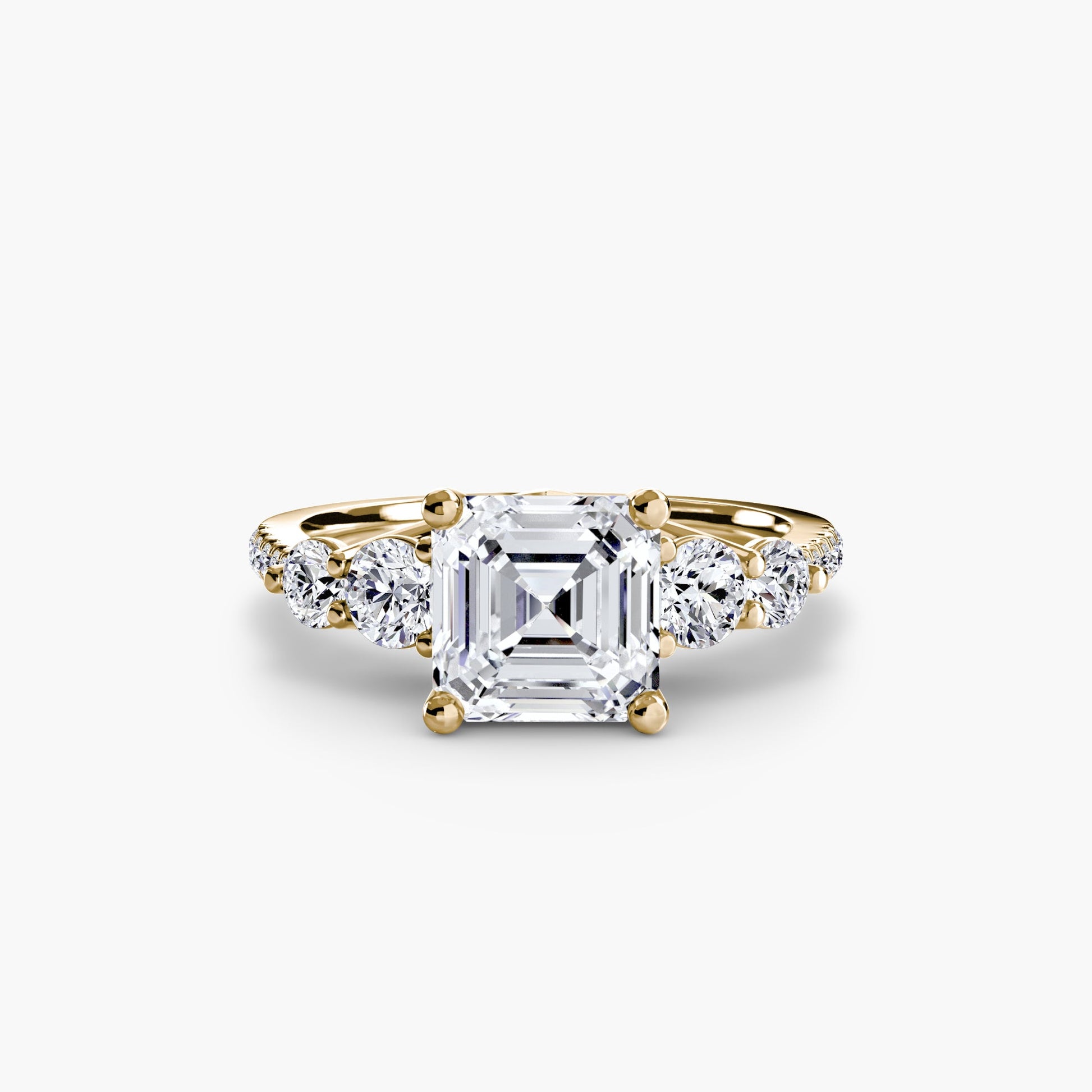 Five Stone Ring with Pavé Band AG & CO Jewellery
