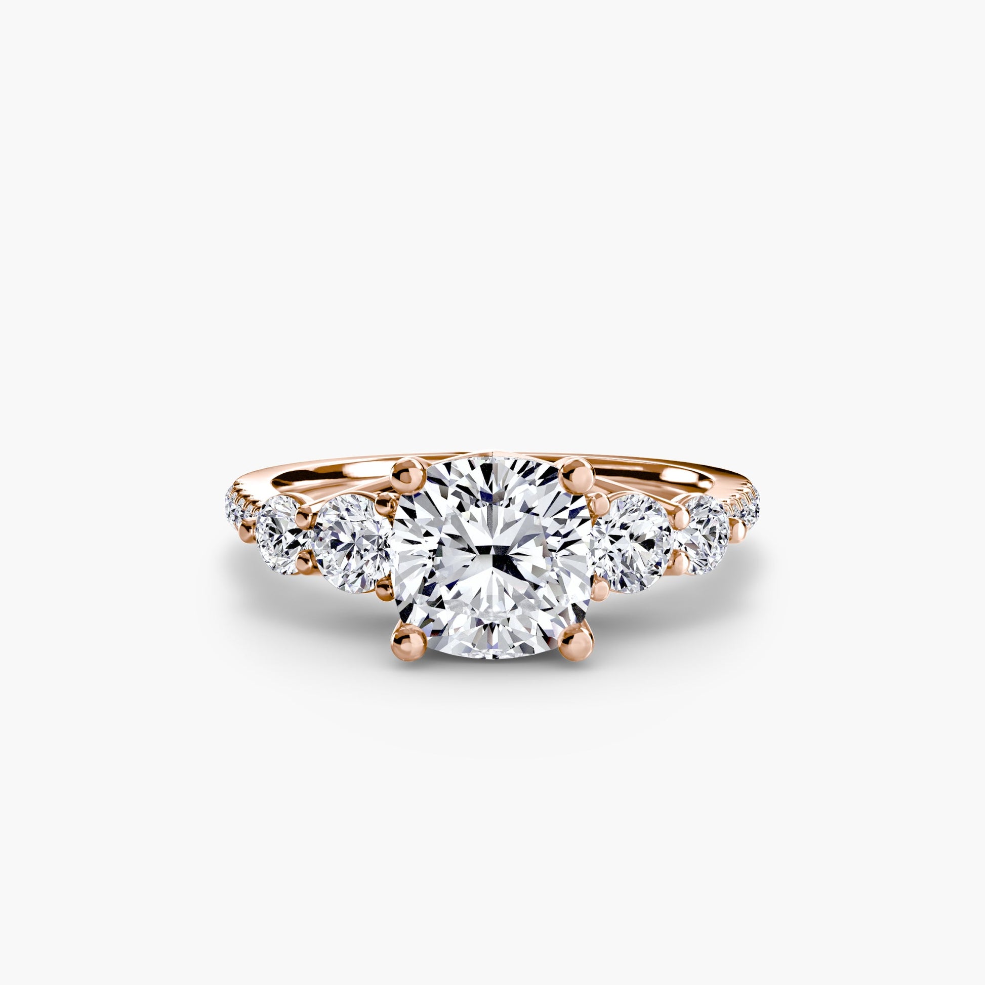 Five Stone Ring with Pavé Band AG & CO Jewellery