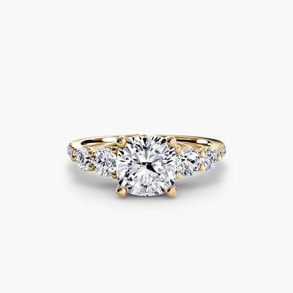 Five Stone Ring with Pavé Band AG & CO Jewellery