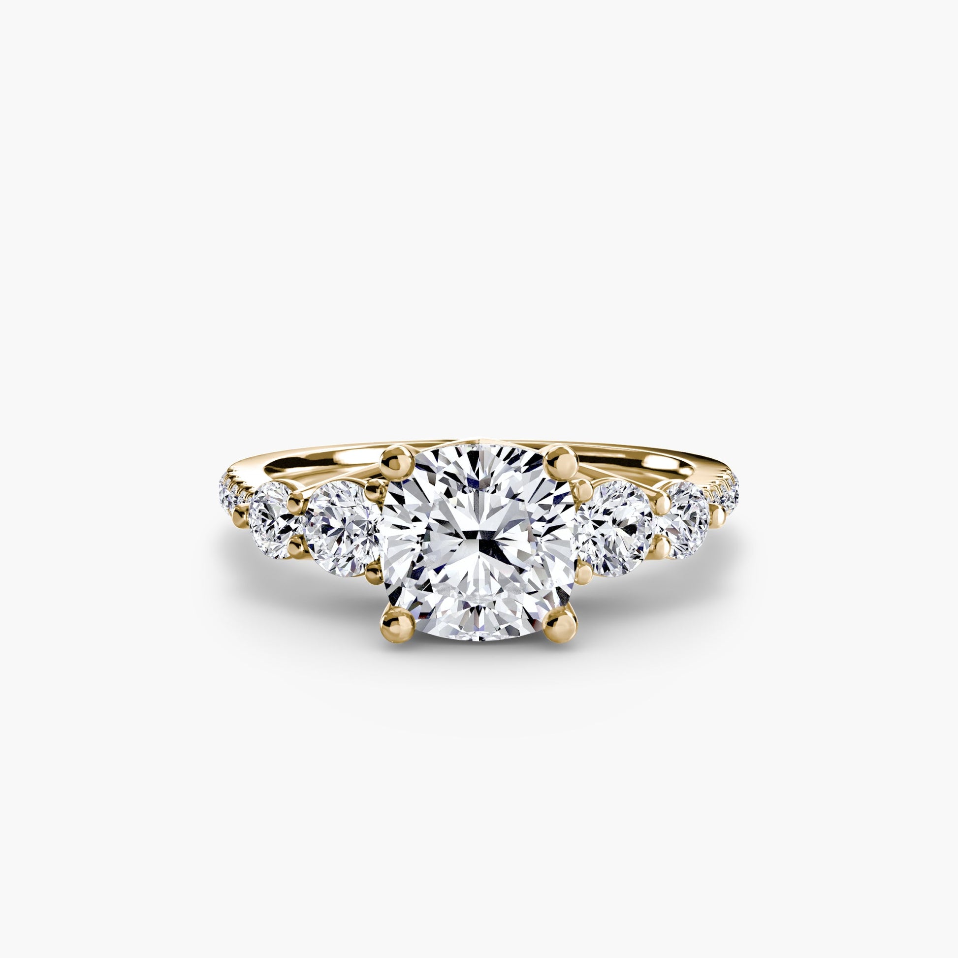 Five Stone Ring with Pavé Band AG & CO Jewellery